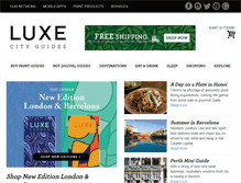 Tablet Screenshot of luxecityguides.com